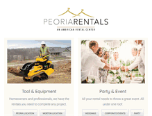 Tablet Screenshot of peoriarentals.com